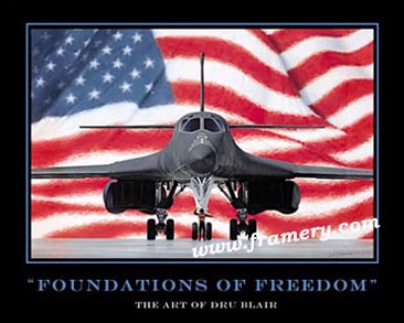 FOUNDATIONS OF FREEDOM by Dru Blair Poster - Not signed 24 X 30" In stock and available - $45