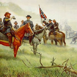 LEE'S "OLD WAR HORSE" Lee and Longstreet on Seminary Ridge, Gettysburg, July 3, 1863. In stock and available Current price - AP only $550